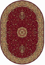 Ковер IZMIR_d034, 2,5*4,5, OVAL, RED